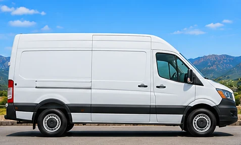 Cargo van for deliveries and supplies